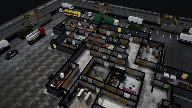 In-game view of Freight Depot